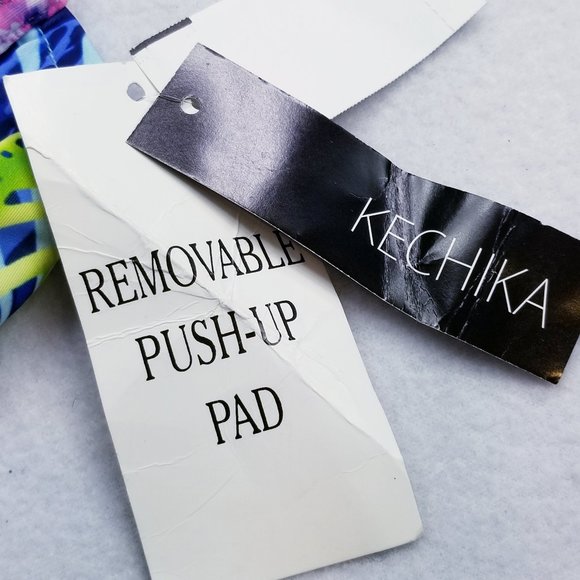 Kechika Push-up Floral Bikini Top w/UW -Sz 8 - NWT - Picture 11 of 12